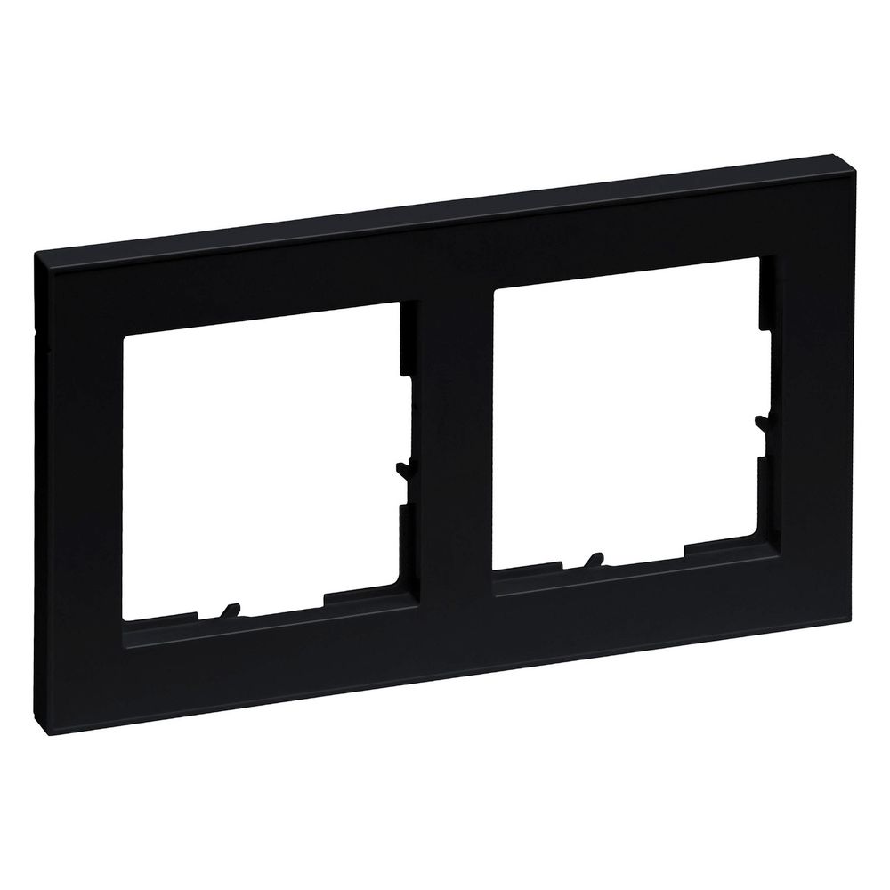 Legrand 2-fach Rahmen SEANO+, 86x157x10mm, Kunststoff, Schwarz, 765382... LEGRAND-765382 3414972548496 (Abb. 3)