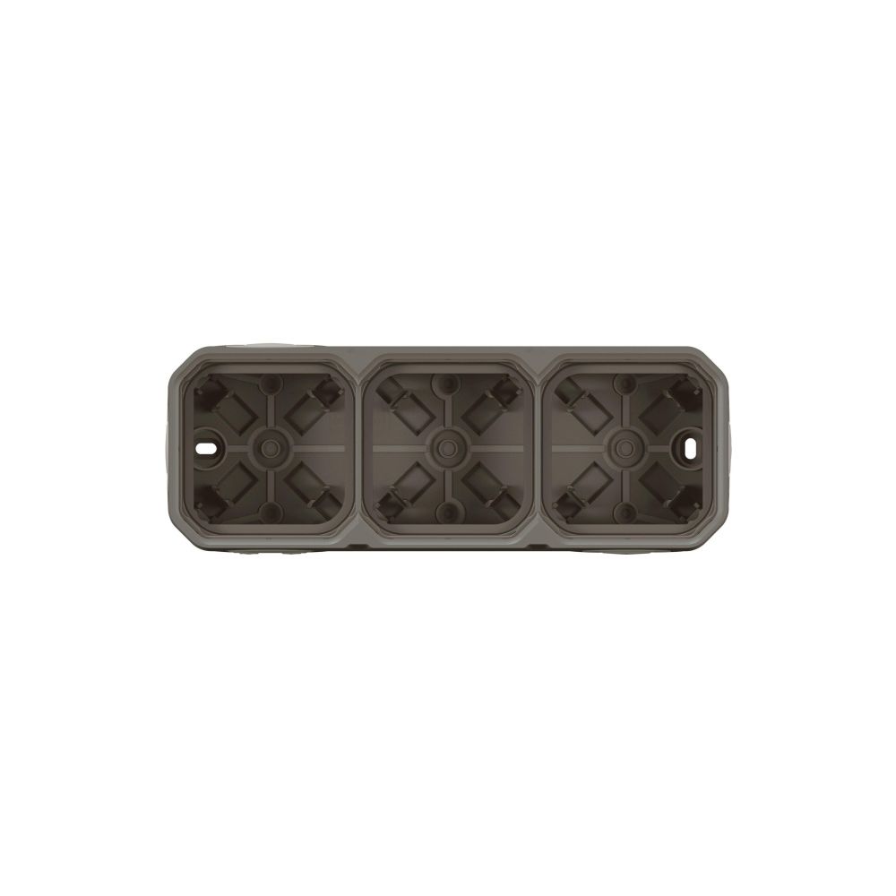 Legrand Aufputzgehäuse Plexo New 3-fach, 82x226x57mm, Thermoplast, Anthrazit, 069603L... LEGRAND-069603L 3414971879904 (Abb. 2)