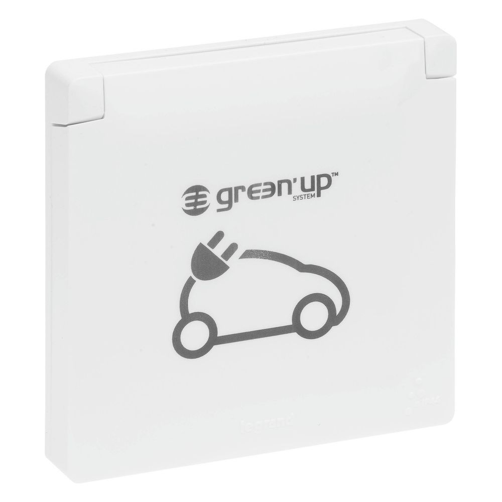 Legrand SEANO Green'Up Ladesteckdose Komplettgerät, 16A 230V, IP44, Aufputz, Ultraweiß,... LEGRAND-765217 3414972550284 (Abb. 2)