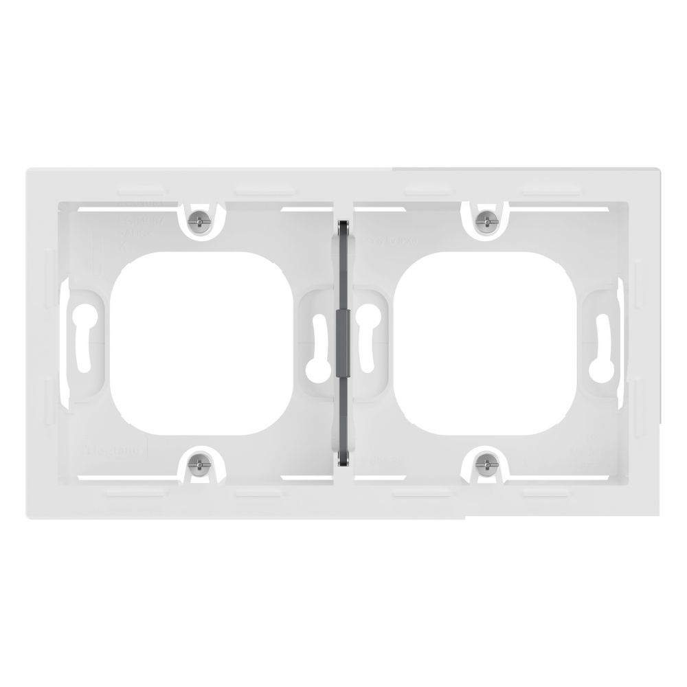 Legrand Aufputzgehäuse SEANO 2-fach, 88,5x159,5x43,3mm, Thermoplast, Ultraweiß, 765199... LEGRAND-765199 3414972542357 (Abb. 6)