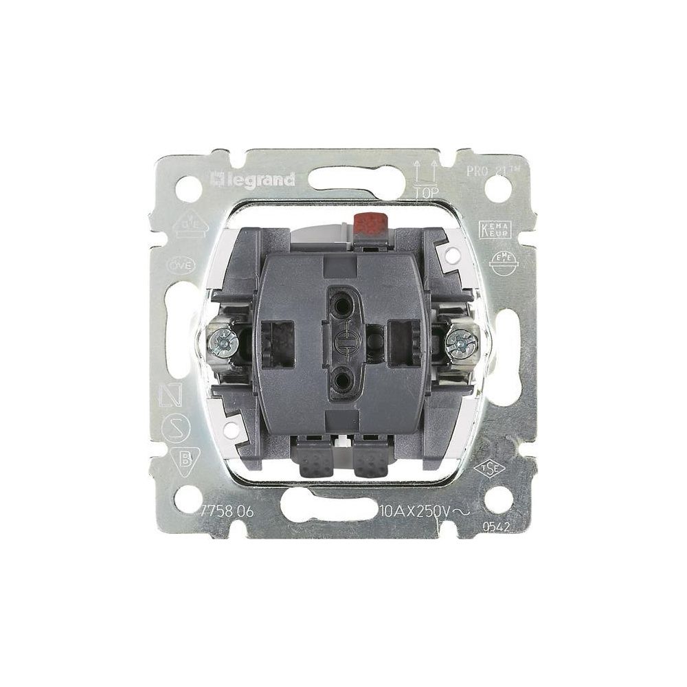 Legrand Wipptaster-Einsatz 1-polig, 250V 10A, Unterputz, Kunststoff, Grau... LEGRAND-775811 3245067758113 (Abb. 2)