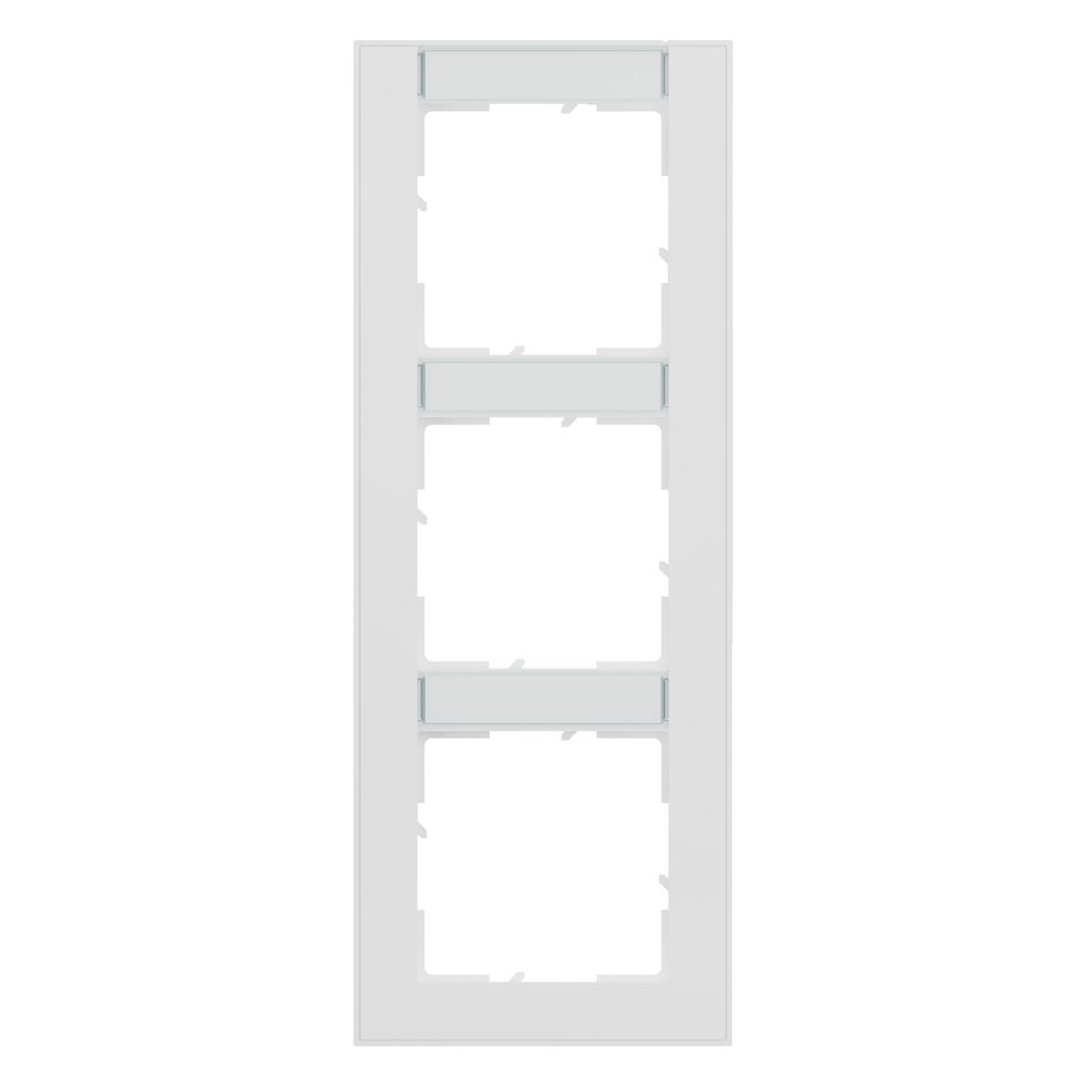 Legrand SEANO+ Rahmen 3-fach vertikal, 10x55mm Beschriftungsfeld, 87x229x9,8mm, Thermop... LEGRAND-765993 3414972547635 (Abb. 2)