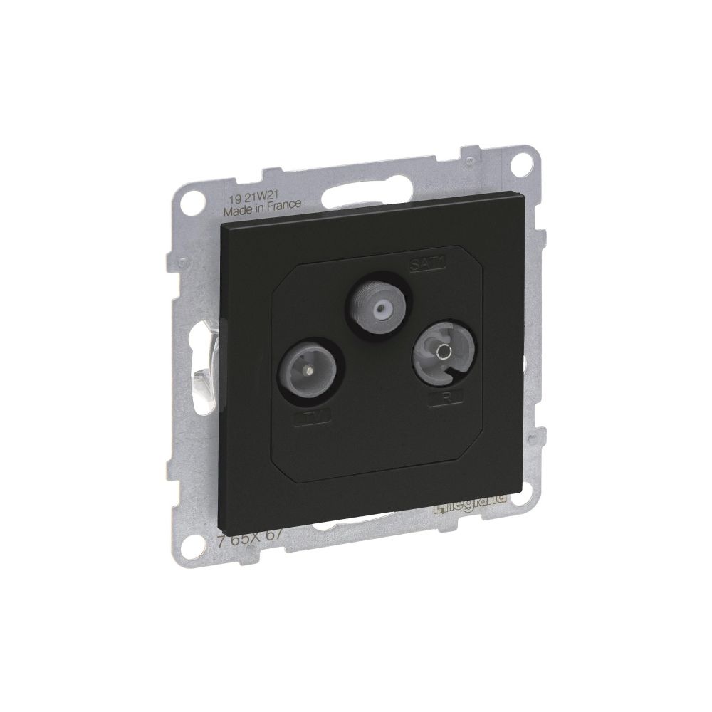 Legrand Antennen-Stichdose SEANO 765367, 1,5 dB, Kunststoff, Schwarz lackiert... LEGRAND-765367 3414972552479 (Abb. 2)