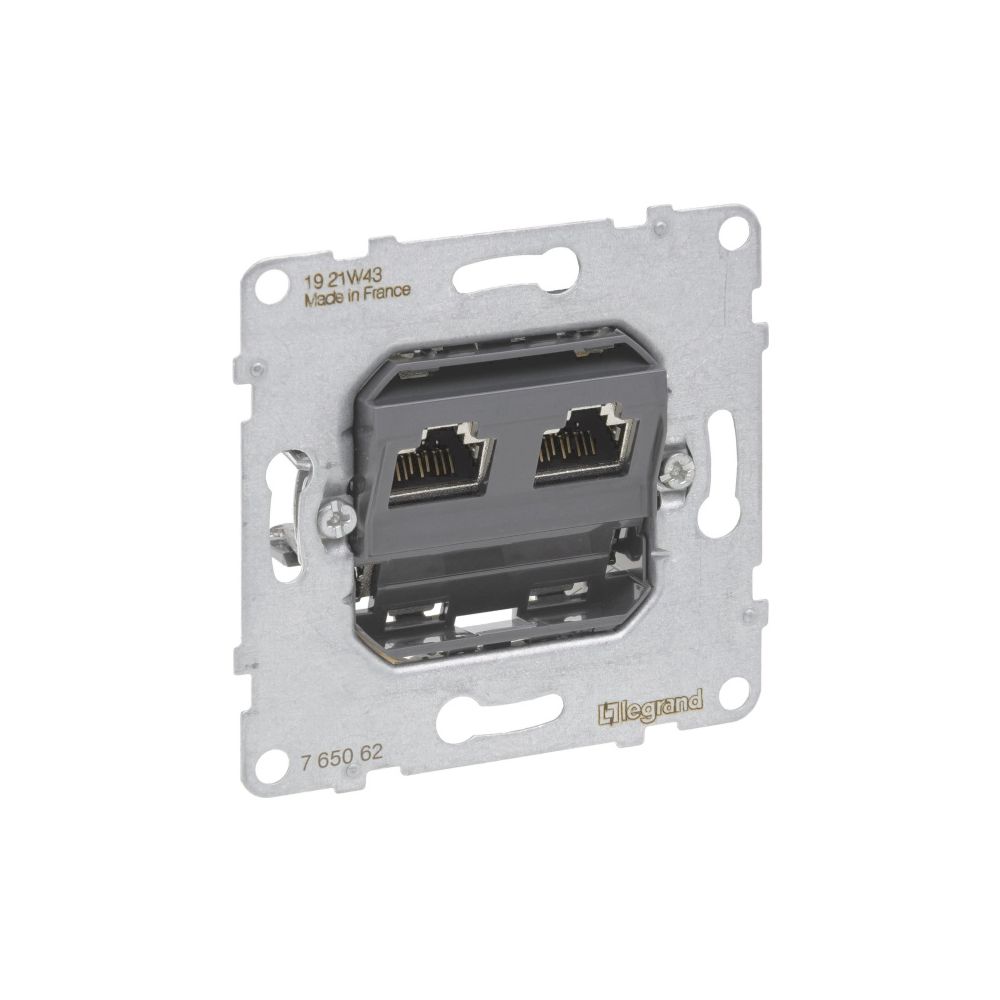 Legrand Datendose SEANO, 2x RJ45, Kat. 6A, Unterputz, 72,9x72,9x36mm, 765062... LEGRAND-765062 3414972551359 (Abb. 2)