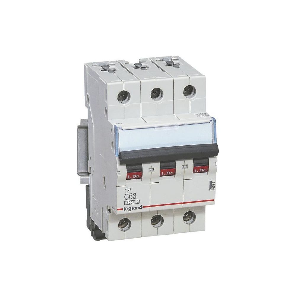 Legrand Leitungsschutzschalter TX3 B 10A, 3-polig, 6kA, 400V, 3TE, Grau, 403400... LEGRAND-403400 3414970387509 (Abb. 2)