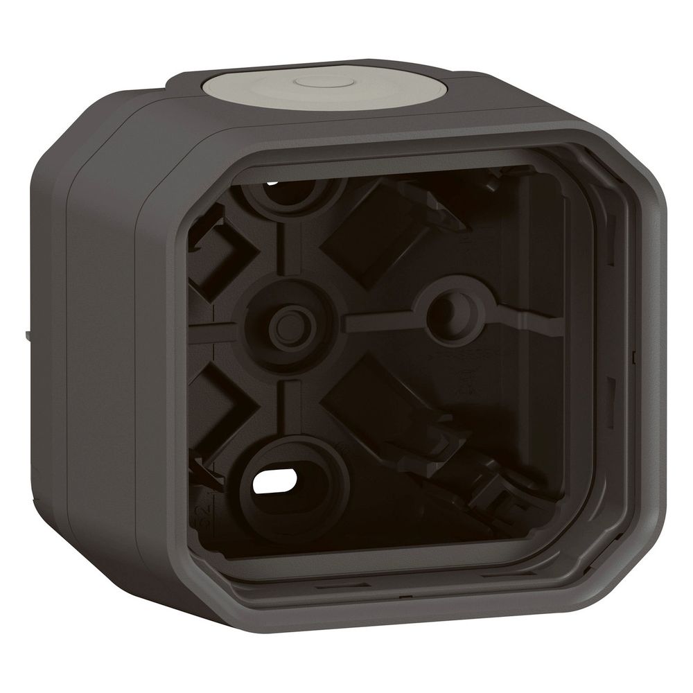 Legrand Aufputzgehäuse Plexo New 069601L, 1-fach, IP44, 85x82x57mm, Thermoplast, Anthr... LEGRAND-069601L 3414971879843 (Abb. 4)