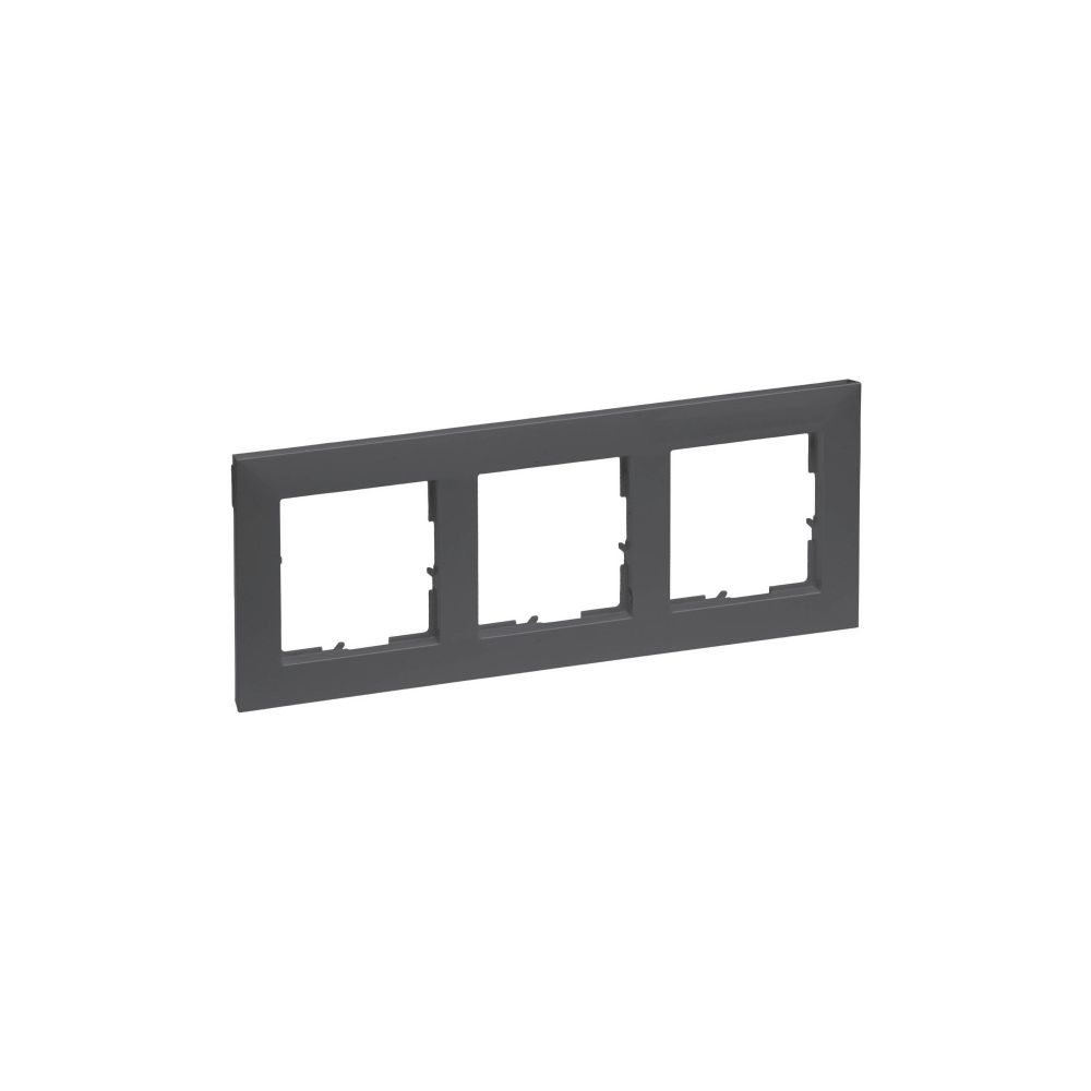 Legrand 3-fach Rahmen SEANO, 87x229mm, Thermoplast, Anthrazit, 765473... LEGRAND-765473 3414972549752 (Abb. 2)