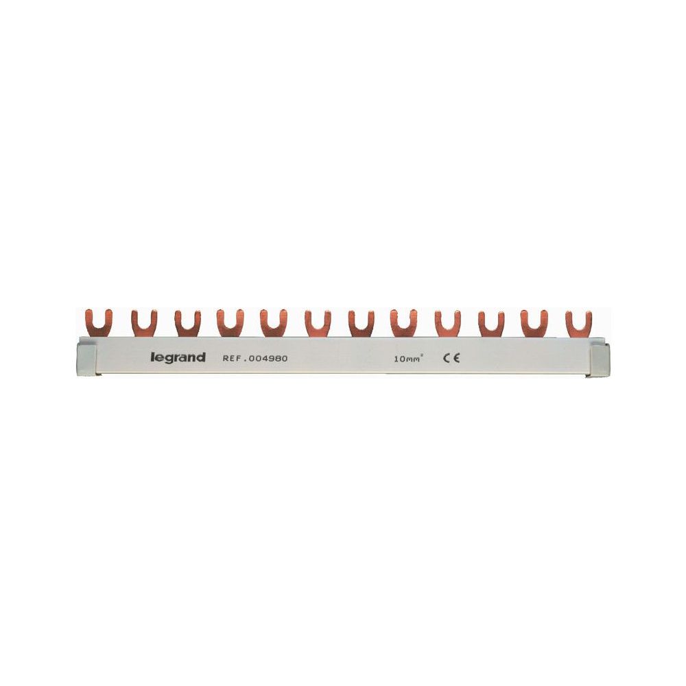 Legrand Gabelkammschiene 3-polig, 10mm2, 12 TE, 210mm, 63A, 400V, Weiß, 004980... LEGRAND-004980 4010957049805 (Abb. 3)