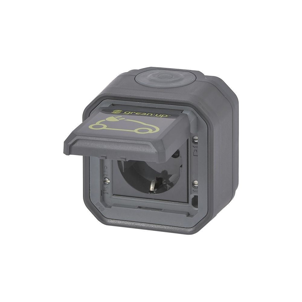 Legrand Schutzkontakt-Steckdose Plexo New FRAP Green'Up, 250V, 16A, IP55, 85x82x64mm, ... LEGRAND-069708L 3414972567688 (Abb. 3)