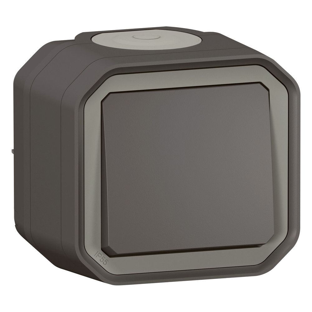 Legrand Wechselschalter Plexo New 069761L, 10A, IP55, IK08, Thermoplast, Anthrazit... LEGRAND-069761L 3414971882522 (Abb. 4)