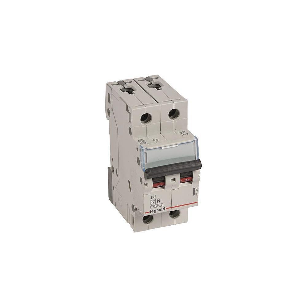 Legrand Leitungsschutzschalter TX3 B 16A, 2-polig, 6kA, 400V, 2TE, Grau, 403387... LEGRAND-403387 3414970387172 (Abb. 3)