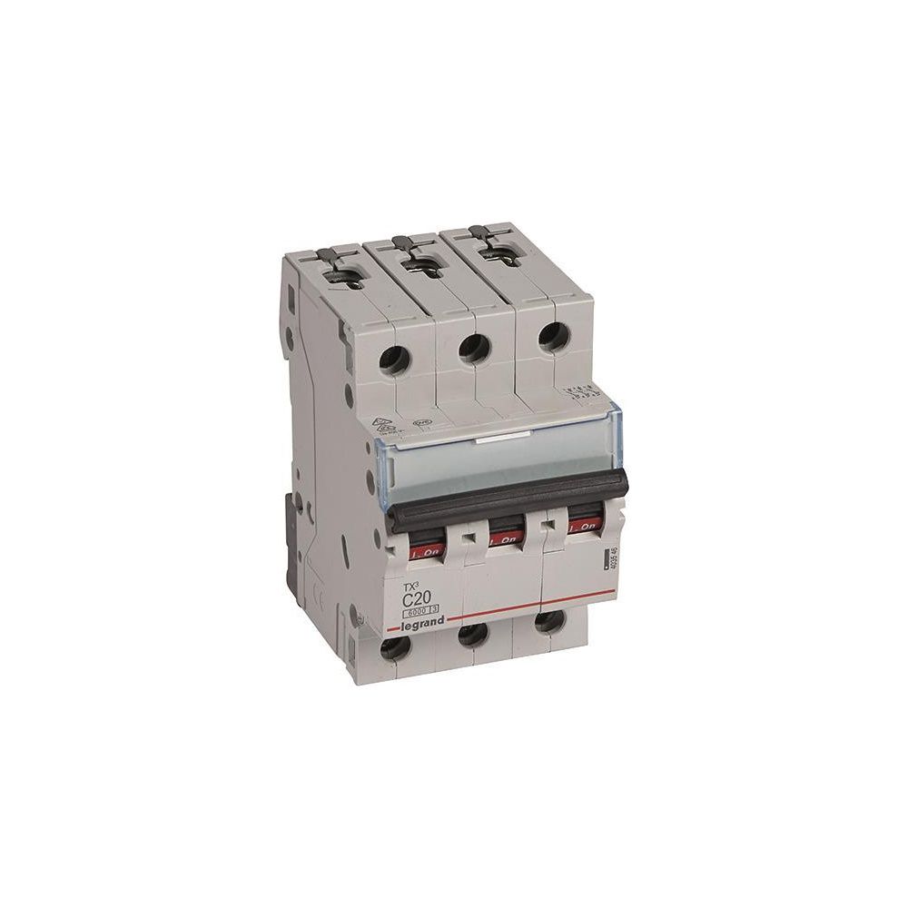 Legrand Leitungsschutzschalter TX3 C 20A, 3-polig, 6kA, 400V, 3TE, Grau, 403546... LEGRAND-403546 3414970389558 (Abb. 2)
