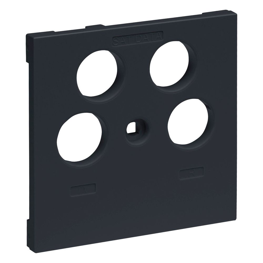 Legrand SEANO Abdeckung TV-R-SAT-SAT, Zentralplatte, Unterputz, Kunststoff, Anthrazit, ... LEGRAND-765457 3414972545136 (Abb. 3)