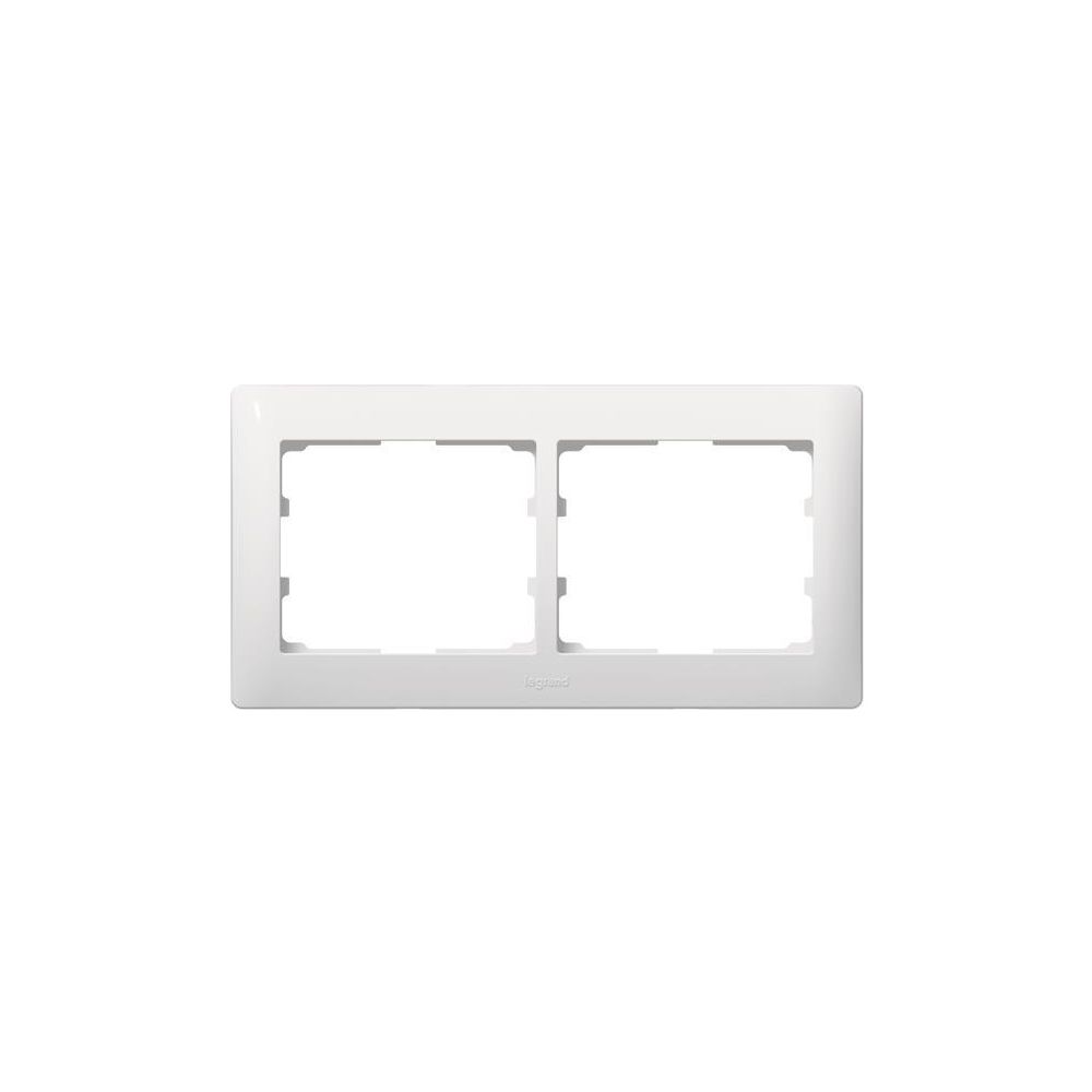 Legrand Rahmen 2-fach Galea, waagerecht, Kunststoff, Ultraweiß, 83x162x12mm, 771002... LEGRAND-771002 3245067710029 (Abb. 2)