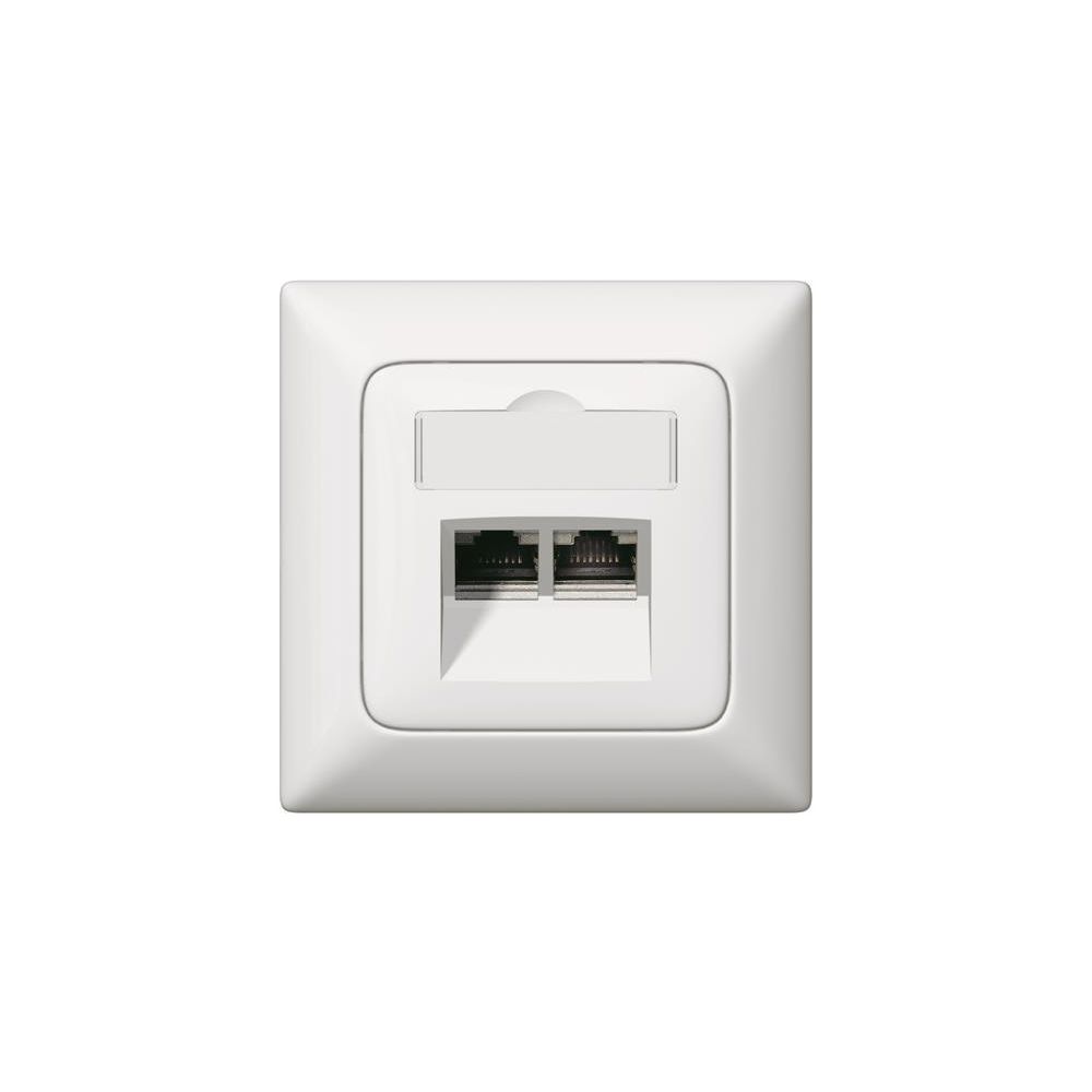 Legrand Abdeckung RJ45 Creo, mit Beschriftungsfeld, 56x56x13,2mm, Thermoplast, Ultrawei... LEGRAND-776758 3245067767580 (Abb. 2)