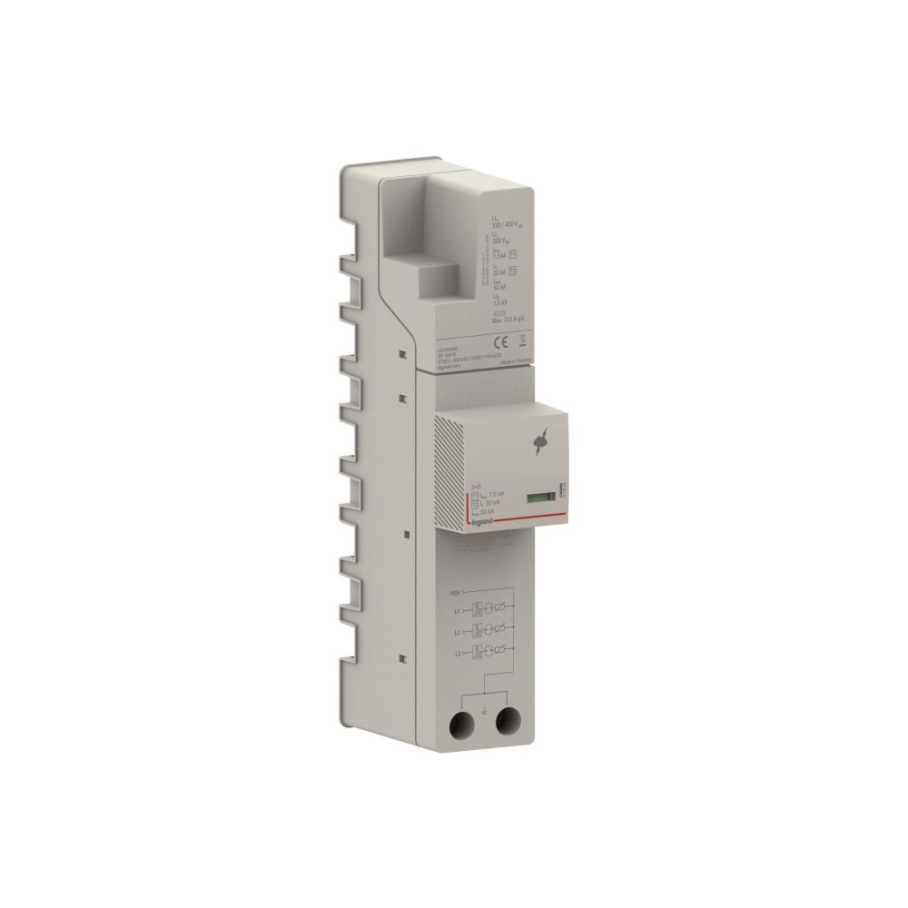 Legrand Kombiableiter Sammelschiene T1+T2, 3-polig, 7,5kA, 230V, IP40, 412454... LEGRAND-412454 3414972039406 (Abb. 2)