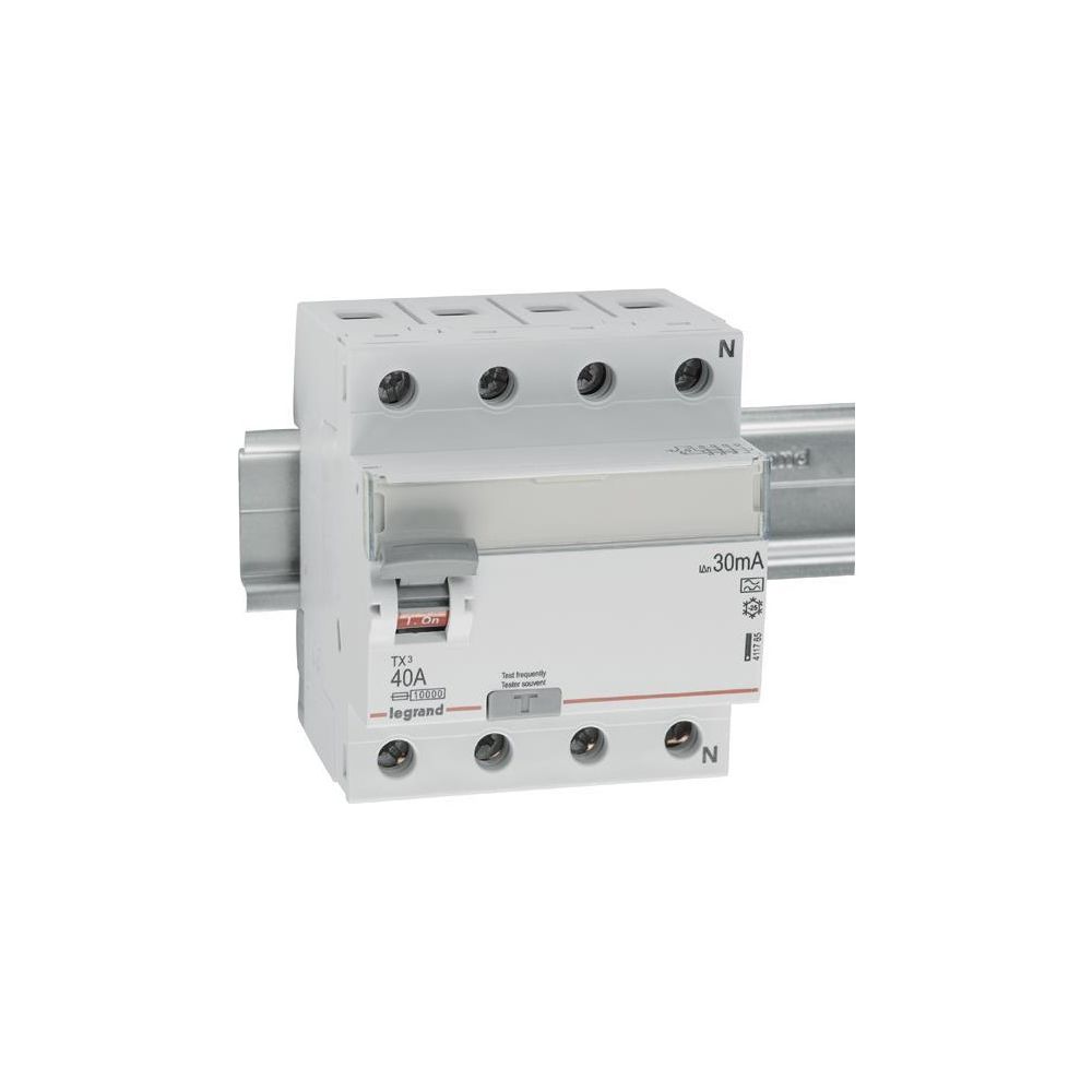 Legrand Fehlerstromschutzschalter TX3 40A, 4-polig, 30mA, Typ A, 400V, 4TE, Grau... LEGRAND-411765 3414970353481 (Abb. 2)