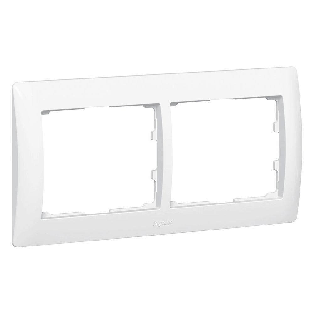 Legrand Rahmen 2-fach Galea, waagerecht, Kunststoff, Ultraweiß, 83x162x12mm, 771002... LEGRAND-771002 3245067710029 (Abb. 3)