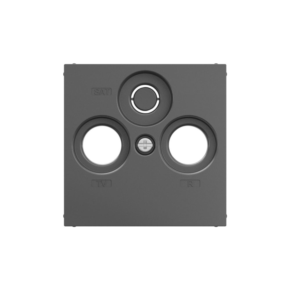 Legrand SEANO Abdeckung TV-R-SAT, Zentralplatte, Unterputz, Kunststoff, Anthrazit, 56,7... LEGRAND-765456 3414972545013 (Abb. 4)