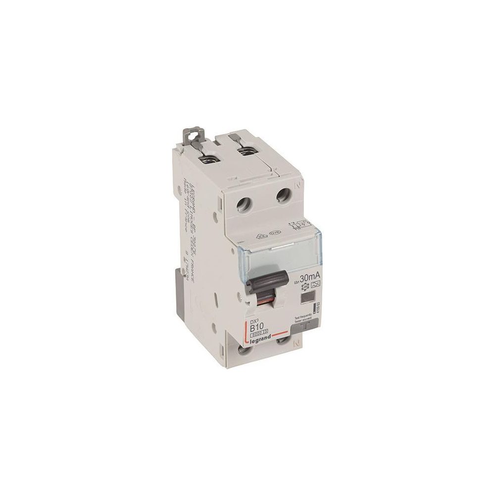 Legrand FI/LS-Schalter DX3, 10A, B-Charakteristik, 1P+N, 6kA, 30mA, Typ A, 230V, 2TE... LEGRAND-410963 3414970351364 (Abb. 2)