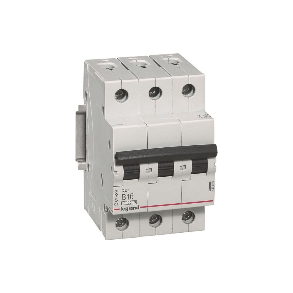 Legrand Leitungsschutzschalter RX3 B 16A, 3-polig, 6kA, 400V, 3TE, Grau... LEGRAND-419169 3414970367297 (Abb. 3)