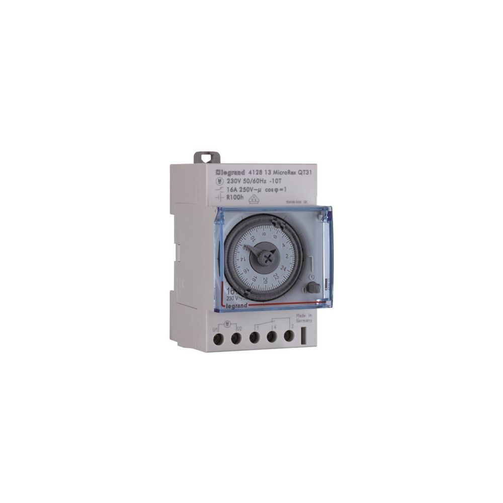 Legrand Tageszeitschaltuhr MicroRex QT31, 1 Kanal, 230V, 3TE, Grau, 412813... LEGRAND-412813 3245064128131 (Abb. 2)