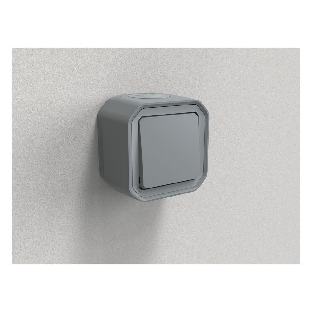 Legrand Aufputz-Taster Plexo New, 10A, 250V, IP55, IK08, Kunststoff, Grau, 82mm, 06972... LEGRAND-069720L 3414971881952 (Abb. 5)