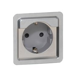 Legrand Steckdose Soliroc, 16A, 250V, Metall, Chrom, 077836... LEGRAND-077836 3245060778361 (Abb. 1)