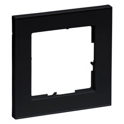 Legrand 1-fach Rahmen SEANO+, 86x86x10mm, Kunststoff, Schwarz lackiert, 765381... LEGRAND-765381 3414972548137 (Abb. 1)