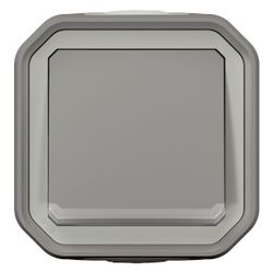 Legrand Kontrollschalter Plexo New, 10AX, IP55, IK08, Kunststoff, Grau, 069712L... LEGRAND-069712L 3414971881808 (Abb. 1)
