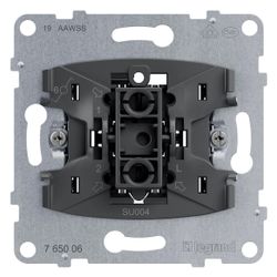 Legrand Wechselschalter SEANO, 10 AX, 250 V, Unterputz, Steckklemme, 72,9x72,9x40mm, Ku... LEGRAND-765006 3414972553193 (Abb. 1)