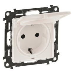 Legrand Schutzkontakt-Steckdose Valena Life mit Klappdeckel, 16A, 250V, Unterputz, Kuns... LEGRAND-753117 3414970910929 (Abb. 1)