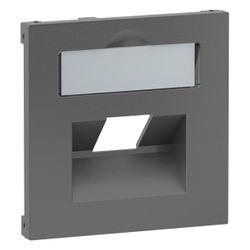 Legrand SEANO Zentralplatte für RJ45, mit Beschriftungsfeld, Unterputz, Kunststoff, Ant... LEGRAND-765458 3414972544894 (Abb. 1)