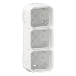 Legrand Aufputzgehäuse Plexo New 3fach, IP44, Thermoplast, Ultraweiß, 069688L... LEGRAND-069688L 3414971881488 (Abb. 1)