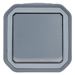Legrand 2-poliger Kontrollschalter Plexo New, 10 AX, IP 55, IK 08, Grau, 069726L... LEGRAND-069726L 3414971882010 (Abb. 1)