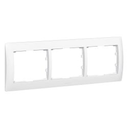 Legrand Rahmen 3-fach waagerecht Galea, 83x233x12mm, Thermoplast, Ultraweiß... LEGRAND-771003 3245067710036 (Abb. 1)