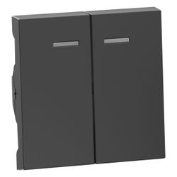 Legrand Serienwippe SEANO, mit Lichtauslass, Thermoplast, Schwarz, 55,6x56x8,2mm, 76530... LEGRAND-765309 3414972543125 (Abb. 1)