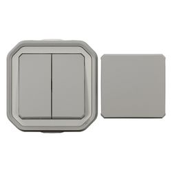 Legrand Multifunktionsschalter Plexo New, 10A, IP55, IK08, Kunststoff, Grau, 069719L... LEGRAND-069719L 3414971904224 (Abb. 1)