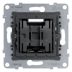Legrand 2-poliger Schalter SEANO, 10AX, Schraubklemme, Unterputz, 72,9x72,9x40,8mm, 765... LEGRAND-765002 3414972546959 (Abb. 1)