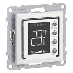 Legrand Thermostat Seano MyHome, Unterputz, 72,9x72,9x42mm, Ultraweiß, 765608... LEGRAND-765608 3414972618229 (Abb. 1)