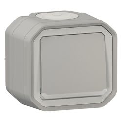 Legrand Kontrollschalter Plexo New, 10AX, IP55, IK08, Kunststoff, Grau, 069712L... LEGRAND-069712L 3414971881808 (Abb. 1)