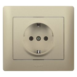 Legrand Schutzkontaktsteckdose Galea, 16A 250V, Unterputz, Kunststoff, Titan, 771462... LEGRAND-771462 3245067714621 (Abb. 1)
