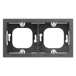 Legrand Aufputzgehäuse SEANO 2-fach, 159,5x88,5x43,3mm, IP2X, Thermoplast, Anthrazit, 7... LEGRAND-765499 3414972542388 (Abb. 1)