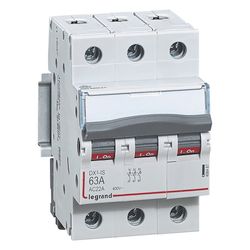Legrand Lasttrennschalter DX3, 3-polig, 63A 400V, 3TE, IP20, Grau, 406467... LEGRAND-406467 3245064064675 (Abb. 1)