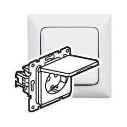 Legrand Steckdose Creo mit Klappdeckel und erhöhtem Berührungsschutz, 16A, 250V, Unterp... LEGRAND-776224 3245067762240 (Abb. 1)