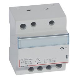 Legrand Klingeltrafo Lexic, 230V, 12/8V, 24W, 4TE, 84x66x72mm, 413092... LEGRAND-413092 3245064130929 (Abb. 1)
