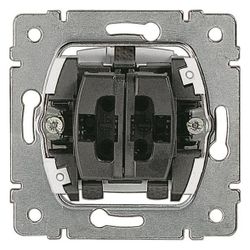 Legrand Doppelwechselschalter-Einsatz, 250V, 10A, 71x71x32,5mm, Kunststoff, RAL 7016, 7... LEGRAND-775808 3245067758083 (Abb. 1)