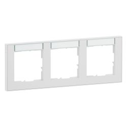 Legrand SEANO+ 3-fach Rahmen horizontal, 87x229x9,8mm, Thermoplast, Ultraweiß... LEGRAND-765893 3414972547604 (Abb. 1)