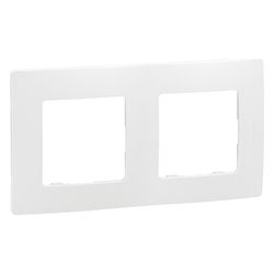 Legrand Niloe Rahmen 2-fach, 86x156x10mm, Thermoplast, Ultraweiß, 665002... LEGRAND-665002 3245066650029 (Abb. 1)