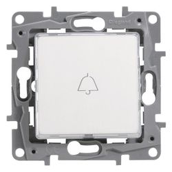 Legrand Taster Niloe, beleuchtet, mit Beschriftungsfeld, Unterputz, 250V, 6A, Kunststof... LEGRAND-664515 3245066645155 (Abb. 1)
